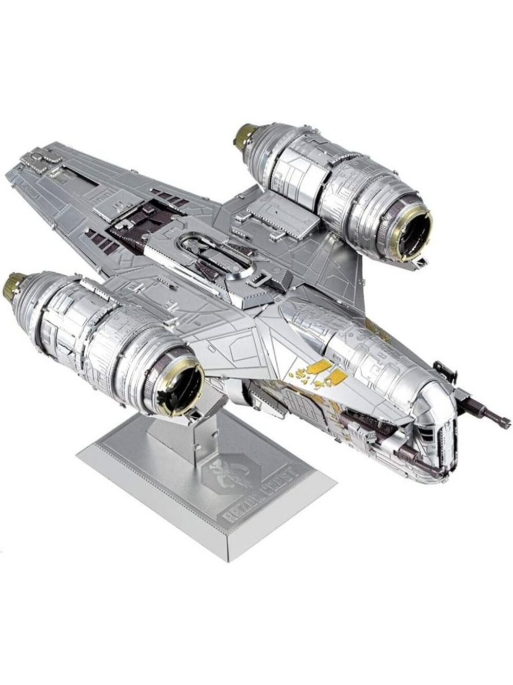 3D Metal Model Kit - Star Wars Mandalorian Razor Crest - Premium Buildable Art